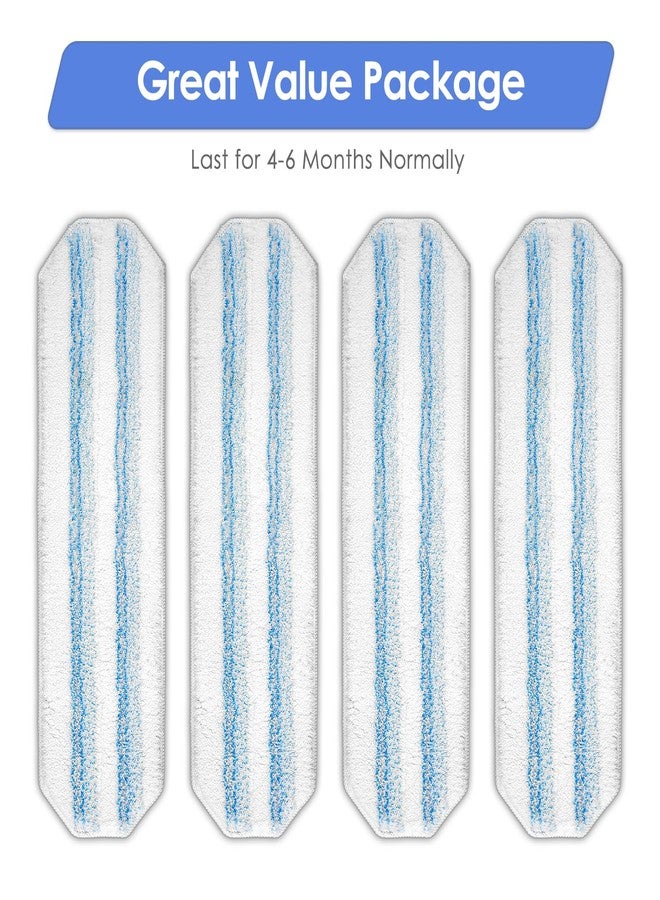 FILTERIST (4 Pack) H2prO Replacement Mop Pads Compatible with O-Cedar H2prO Mop, Washable Mop Cloths, Microfiber Mop Head, Mop Pad Refill Accessories, Mopping Pads - Image 2